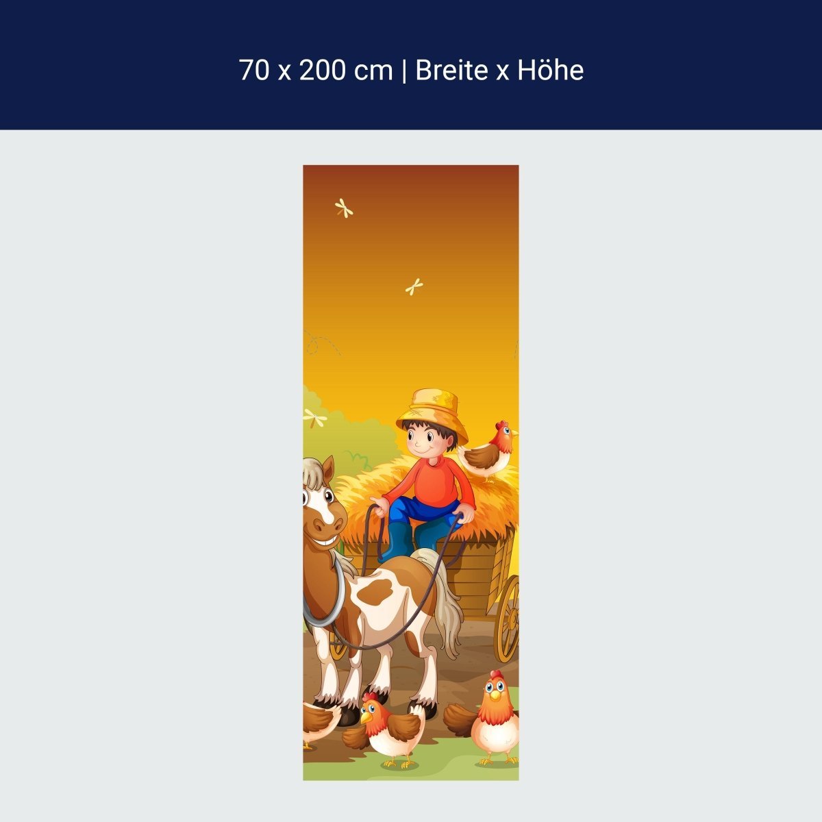 Duschwand Farmer mit Pferdekutsche M0499 Duschwand Farmer mit Pferdekutsche M0499