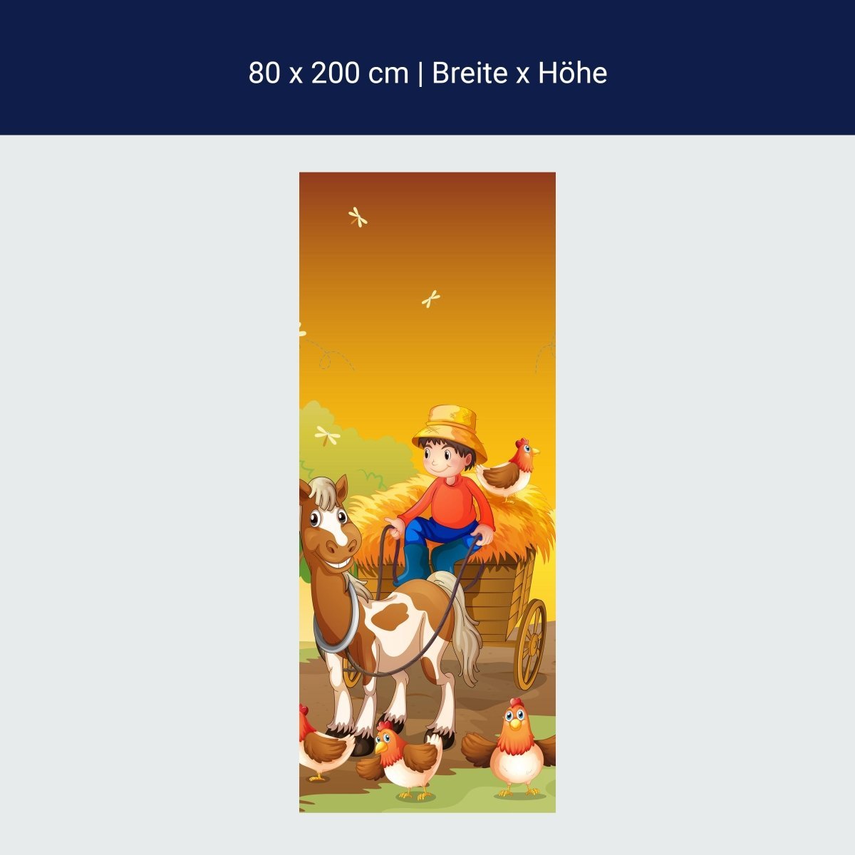 Duschwand Farmer mit Pferdekutsche M0499 Duschwand Farmer mit Pferdekutsche M0499