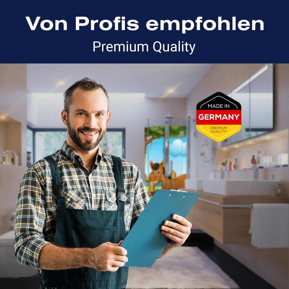 Duschwand Pferde auf der Wiese M0500 entdecken - Bild 5 Duschwand Pferde auf der Wiese M0500 entdecken - Bild 5