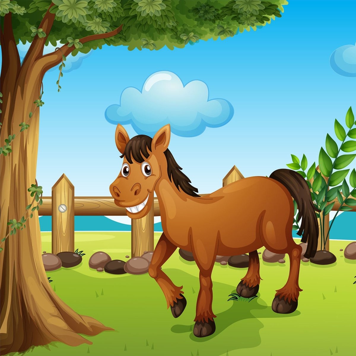 Beistelltisch Pferde auf der Wiese M0500 entdecken - Bild 2 Beistelltisch Pferde auf der Wiese M0500 entdecken - Bild 2