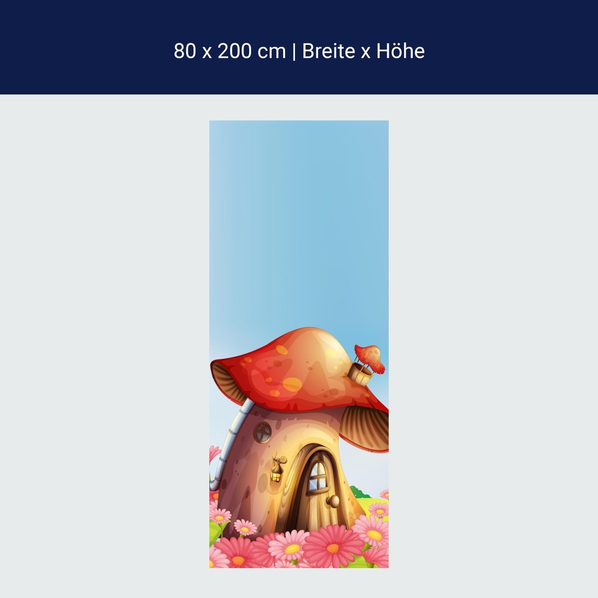 Duschwand Pilz auf der Blumenwiese M0502 Duschwand Pilz auf der Blumenwiese M0502