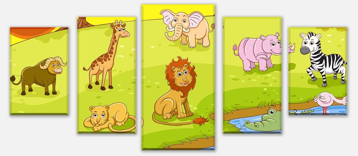 Leinwandbild Mehrteiler Safari M0504 entdecken - Bild 1 Leinwandbild Mehrteiler Safari M0504 entdecken - Bild 1