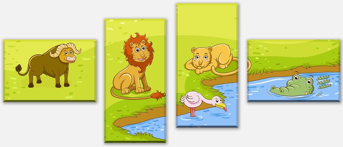 Leinwandbild Mehrteiler Safari M0504 Leinwandbild Mehrteiler Safari M0504