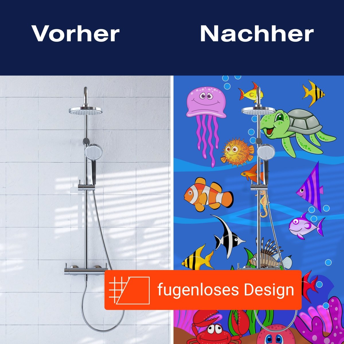 Duschwand Unterwasserwelt M0505 entdecken - Bild 9 Duschwand Unterwasserwelt M0505 entdecken - Bild 9