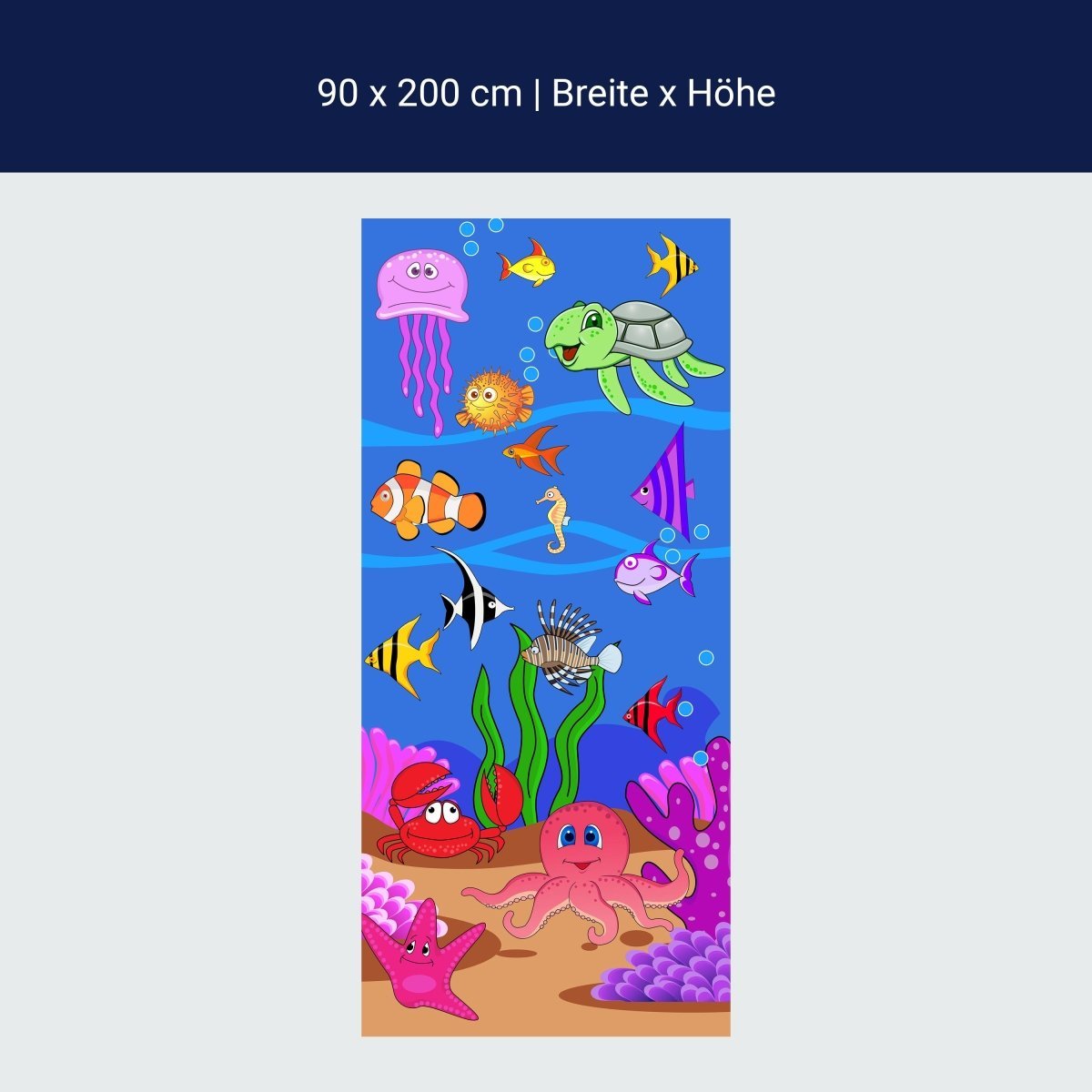 Duschwand Unterwasserwelt M0505 Duschwand Unterwasserwelt M0505