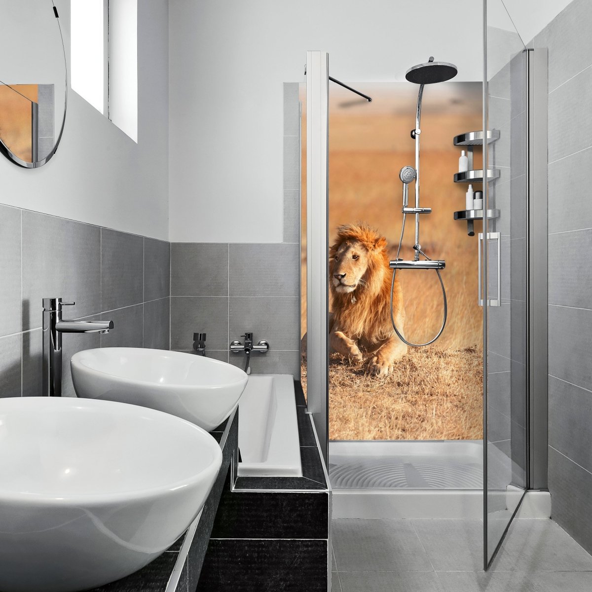 Duschwand König der Savanne M0515 entdecken - Bild 1 Duschwand König der Savanne M0515 entdecken - Bild 1