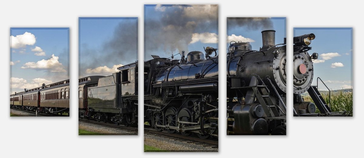 Leinwandbild Mehrteiler Alte Dampflock M0516 entdecken - Bild 1 Leinwandbild Mehrteiler Alte Dampflock M0516 entdecken - Bild 1