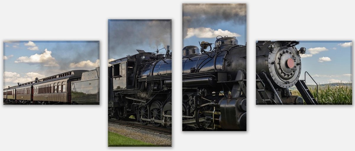 Leinwandbild Mehrteiler Alte Dampflock M0516 Leinwandbild Mehrteiler Alte Dampflock M0516