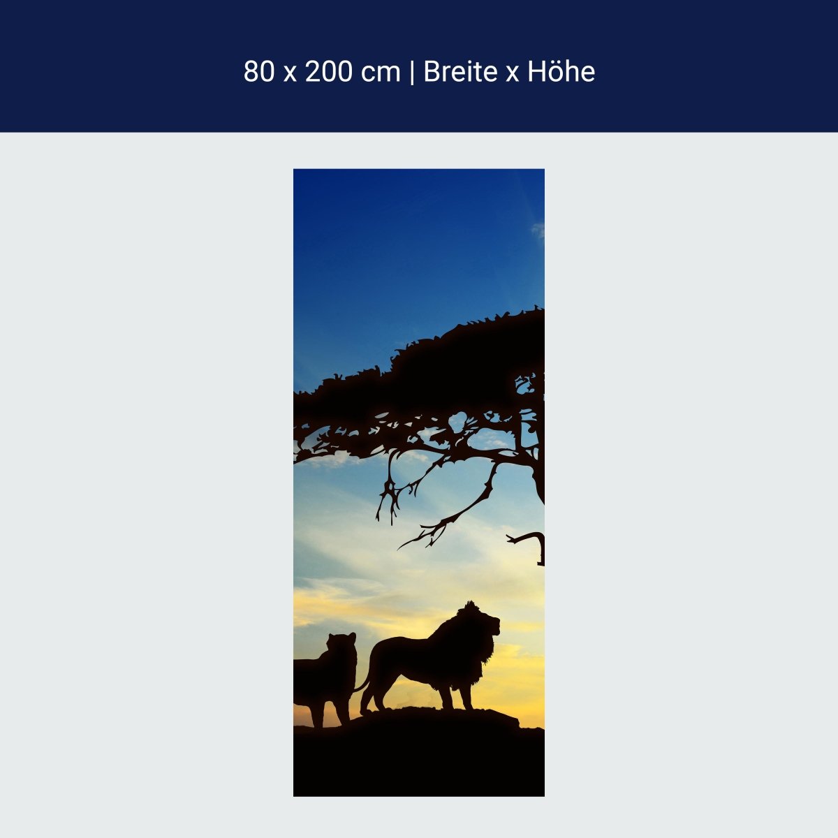 Duschwand Afrikanische Schatten M0521 Duschwand Afrikanische Schatten M0521