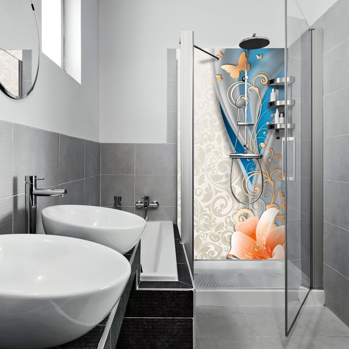 Duschwand Lilientraum Lilie M0523 entdecken - Bild 1 Duschwand Lilientraum Lilie M0523 entdecken - Bild 1