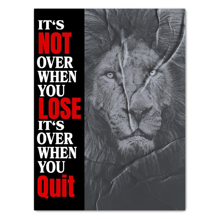 Leinwandbild It's not over Hochformat M0523 kaufen - Bild 1 Leinwandbild It's not over Hochformat M0523 kaufen - Bild 1