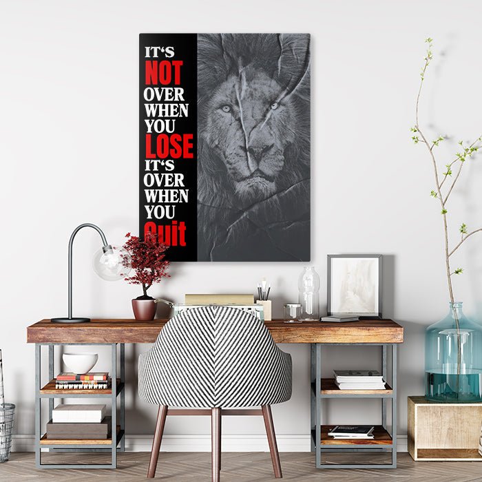 Leinwandbild It's not over Hochformat M0523 kaufen - Bild 2 Leinwandbild It's not over Hochformat M0523 kaufen - Bild 2