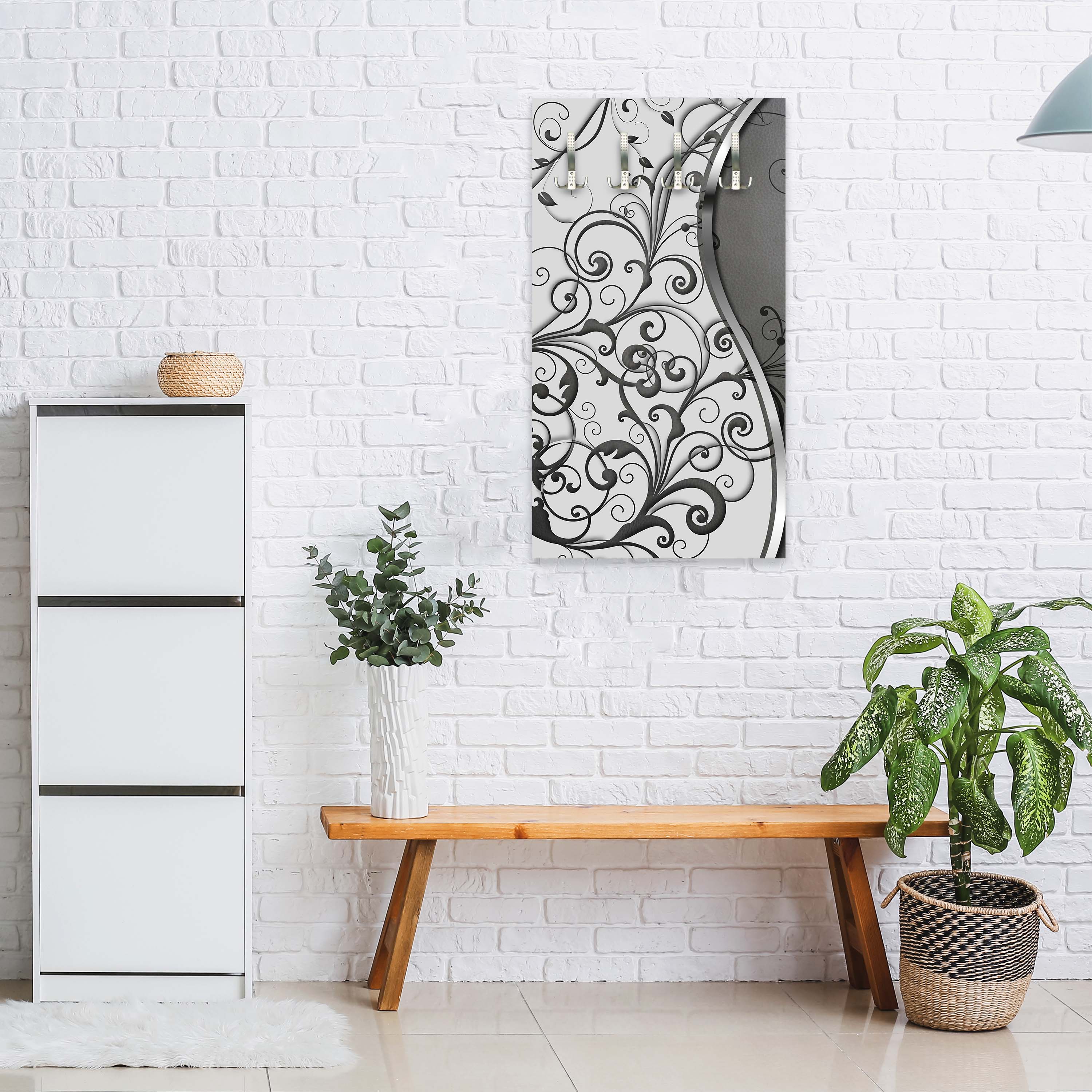 Garderobe Leder Diamant abstrakt M0525 entdecken - Bild 2 Garderobe Leder Diamant abstrakt M0525 entdecken - Bild 2