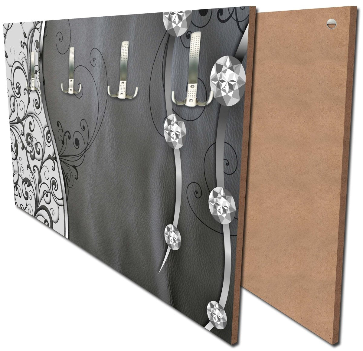 Garderobe Leder Diamant abstrakt M0525 Garderobe Leder Diamant abstrakt M0525