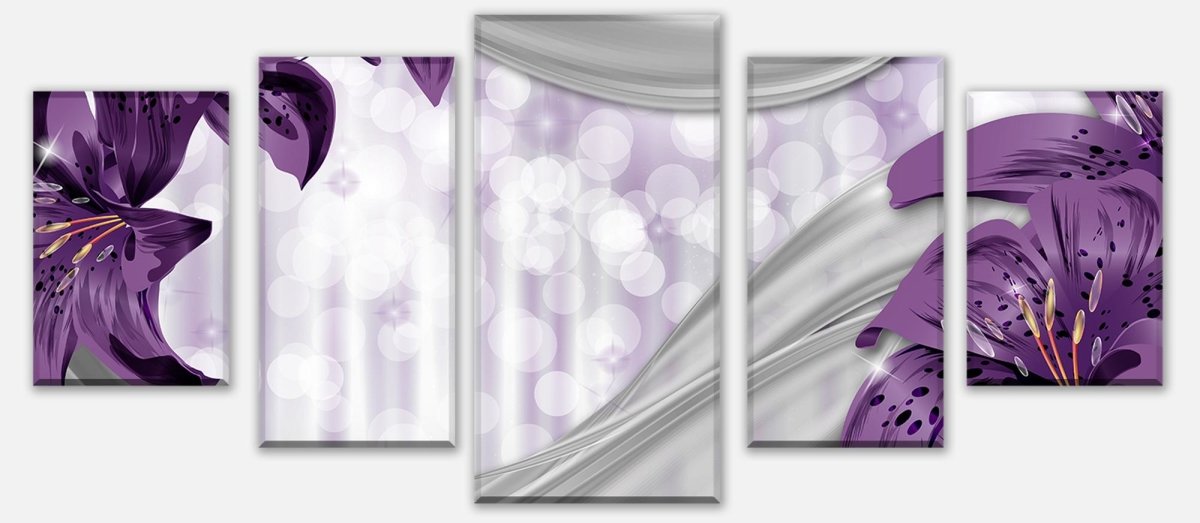 Leinwandbild Mehrteiler Lilie Lila abstrakt M0526 entdecken - Bild 1 Leinwandbild Mehrteiler Lilie Lila abstrakt M0526 entdecken - Bild 1