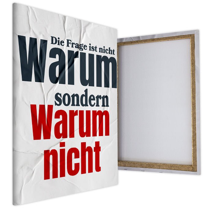 Leinwandbild Warum nicht Hochformat M0526 kaufen - Bild 4 Leinwandbild Warum nicht Hochformat M0526 kaufen - Bild 4
