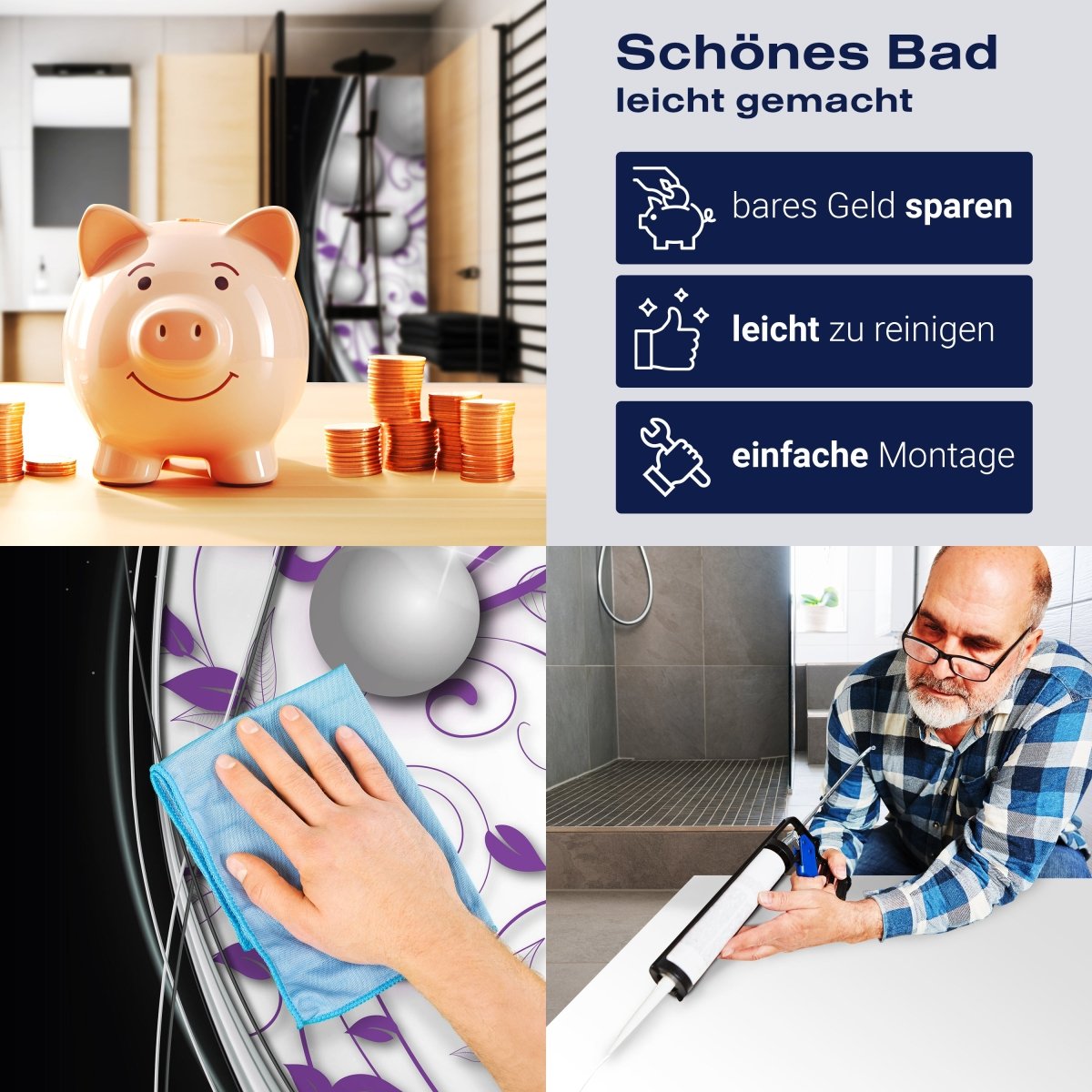 Duschwand elegante Kugeln abstrakt M0527 entdecken - Bild 7 Duschwand elegante Kugeln abstrakt M0527 entdecken - Bild 7