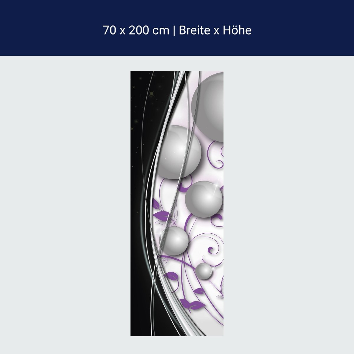 Duschwand elegante Kugeln abstrakt M0527 Duschwand elegante Kugeln abstrakt M0527