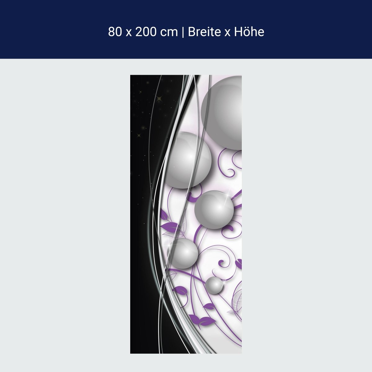 Duschwand elegante Kugeln abstrakt M0527 Duschwand elegante Kugeln abstrakt M0527