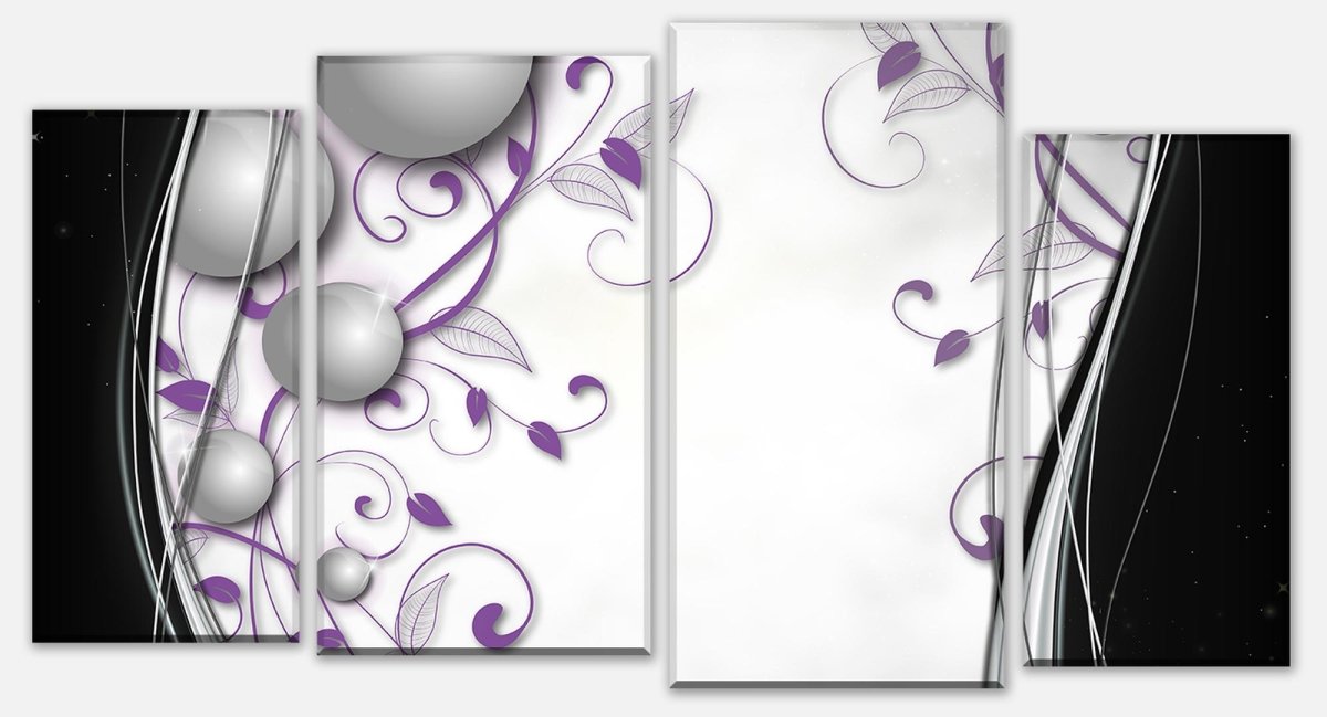 Leinwandbild Mehrteiler elegante Kugeln abstrakt M0527 Leinwandbild Mehrteiler elegante Kugeln abstrakt M0527