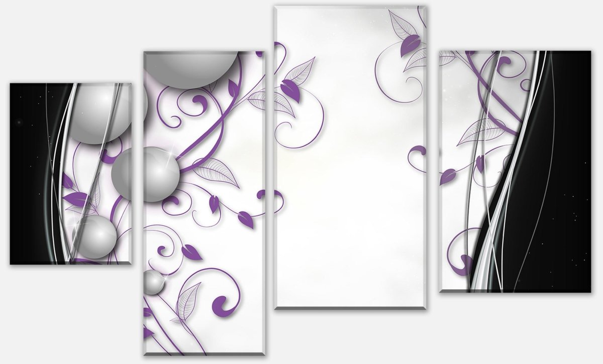 Leinwandbild Mehrteiler elegante Kugeln abstrakt M0527 Leinwandbild Mehrteiler elegante Kugeln abstrakt M0527