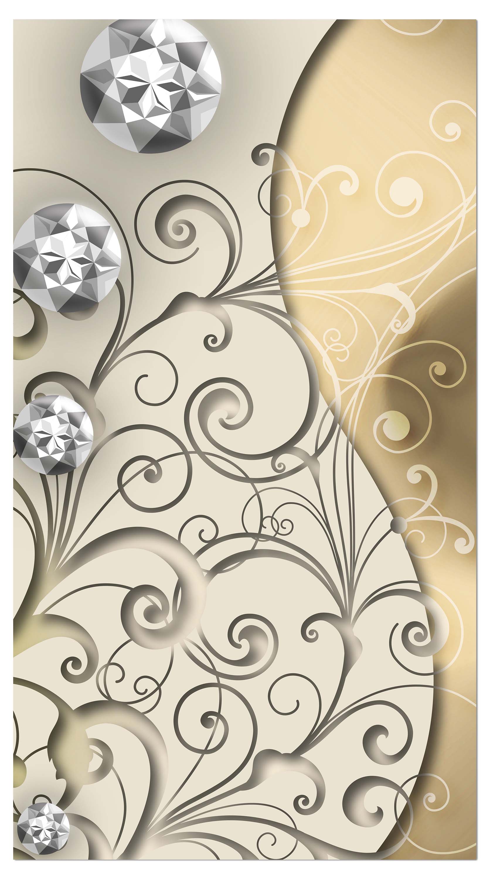 Garderobe elegante Diamanten abstrakt M0528 entdecken - Bild 4 Garderobe elegante Diamanten abstrakt M0528 entdecken - Bild 4