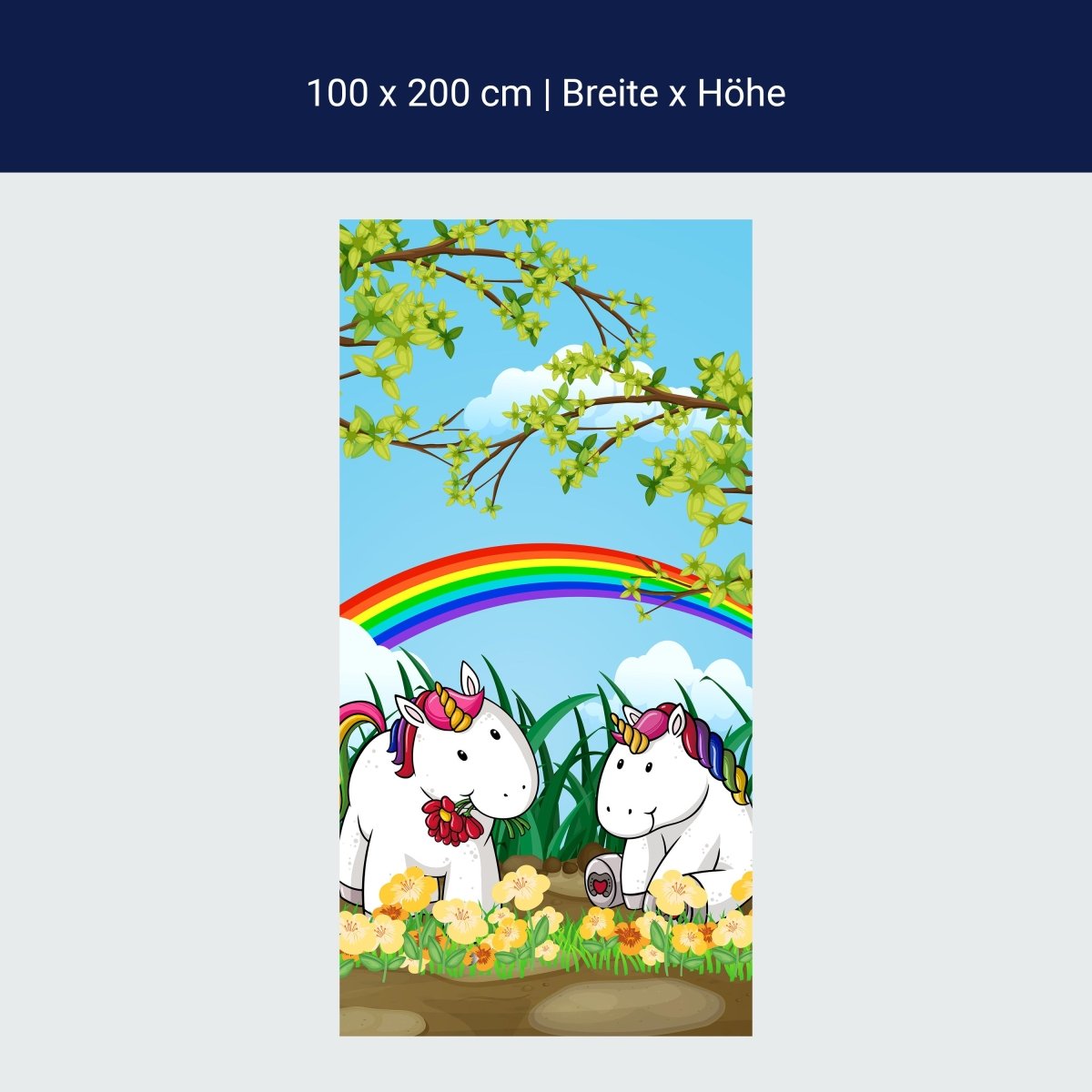 Duschwand Einhörner M0529 Duschwand Einhörner M0529