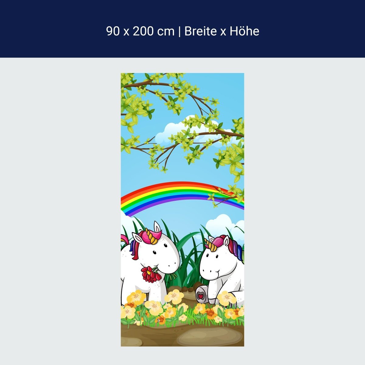 Duschwand Einhörner M0529 Duschwand Einhörner M0529