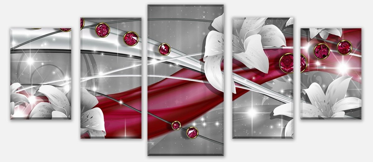 Leinwandbild Mehrteiler Abstrakt Diamant Lilie M0530 entdecken - Bild 1 Leinwandbild Mehrteiler Abstrakt Diamant Lilie M0530 entdecken - Bild 1