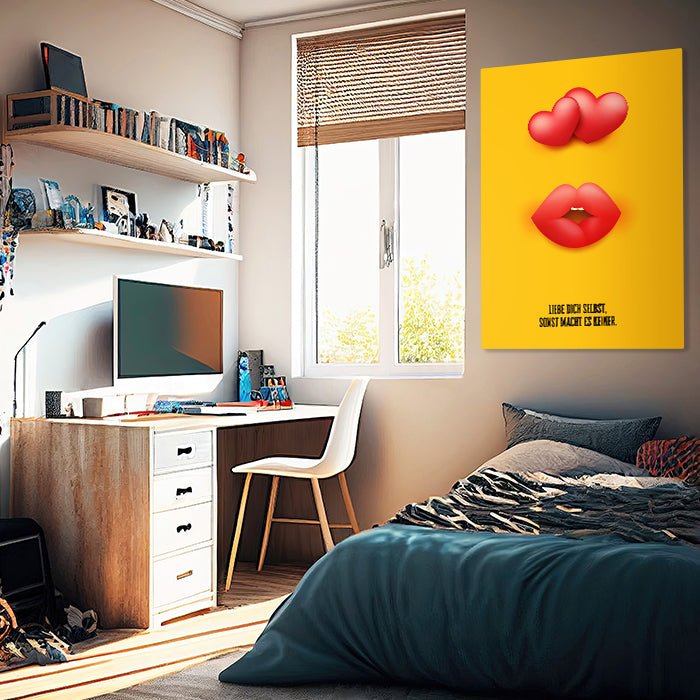 Leinwandbild Liebe dich selbst Hochformat M0530 kaufen - Bild 2 Leinwandbild Liebe dich selbst Hochformat M0530 kaufen - Bild 2