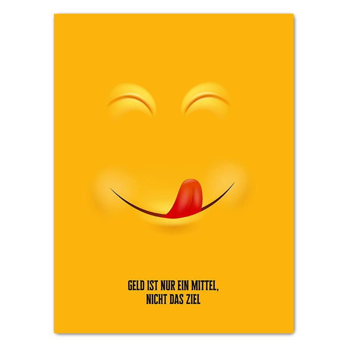 Leinwandbild Geld ist nur ein Mittel Hochformat M0533 kaufen - Bild 1 Leinwandbild Geld ist nur ein Mittel Hochformat M0533 kaufen - Bild 1