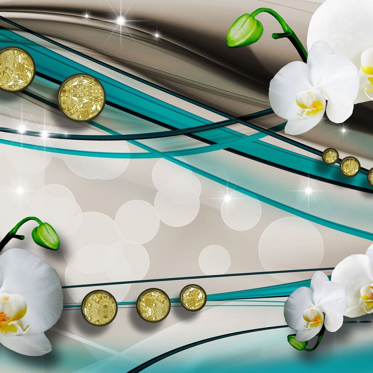 Beistelltisch Diamant weiße Orchidee M0536 entdecken - Bild 2 Beistelltisch Diamant weiße Orchidee M0536 entdecken - Bild 2