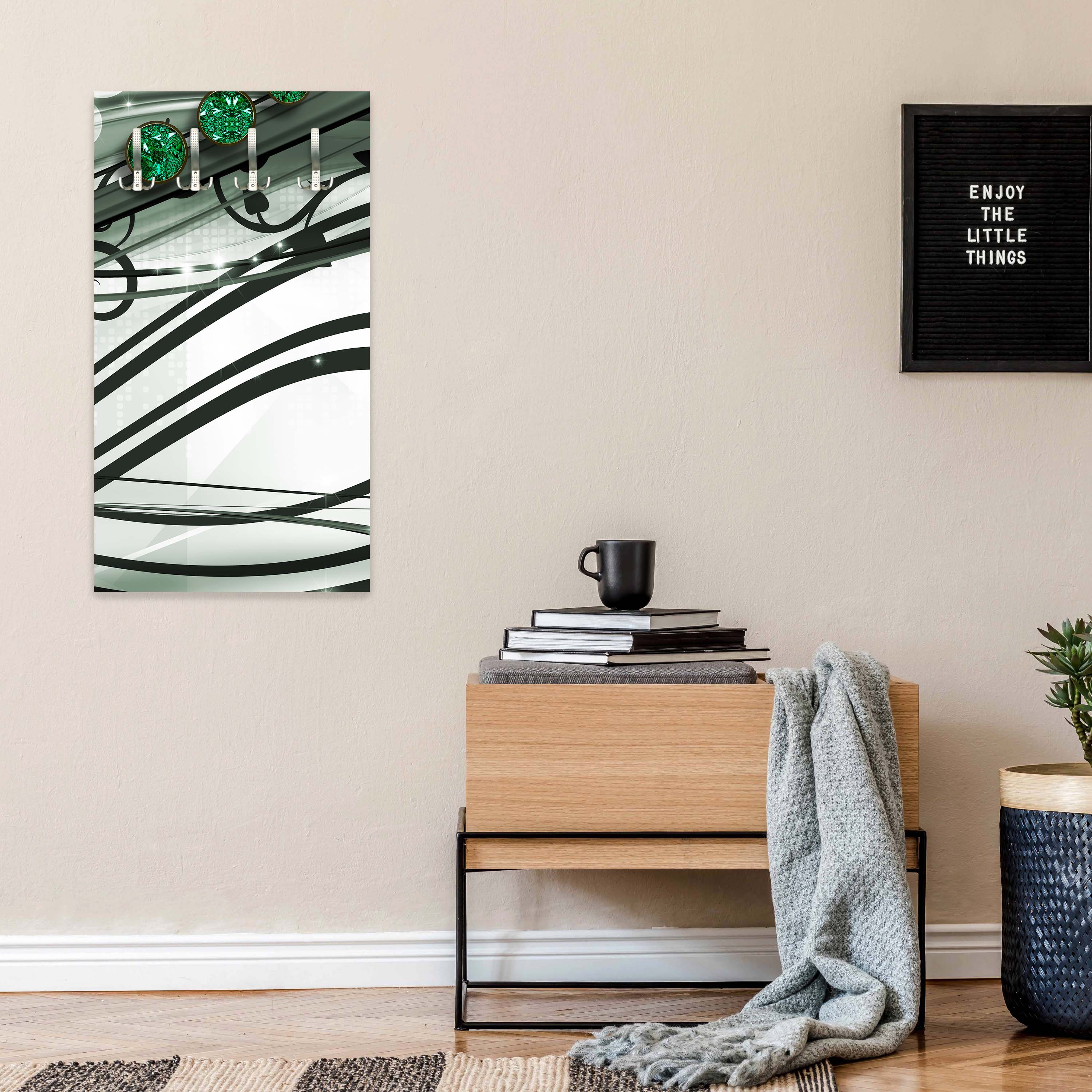 Garderobe Ranken Diamant grün M0538 entdecken - Bild 5 Garderobe Ranken Diamant grün M0538 entdecken - Bild 5