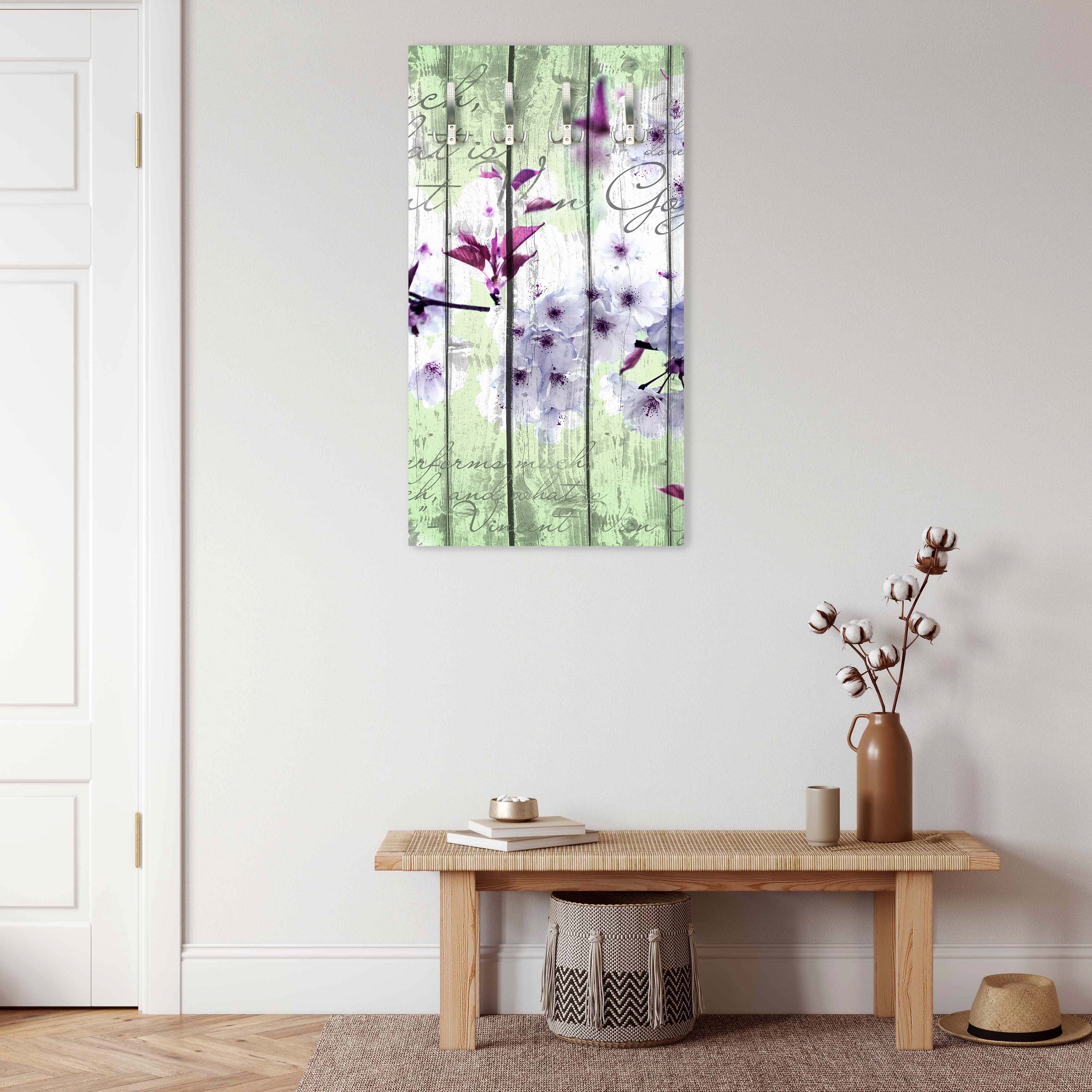 Garderobe Holz Blüten Zweig M0542 entdecken - Bild 2 Garderobe Holz Blüten Zweig M0542 entdecken - Bild 2