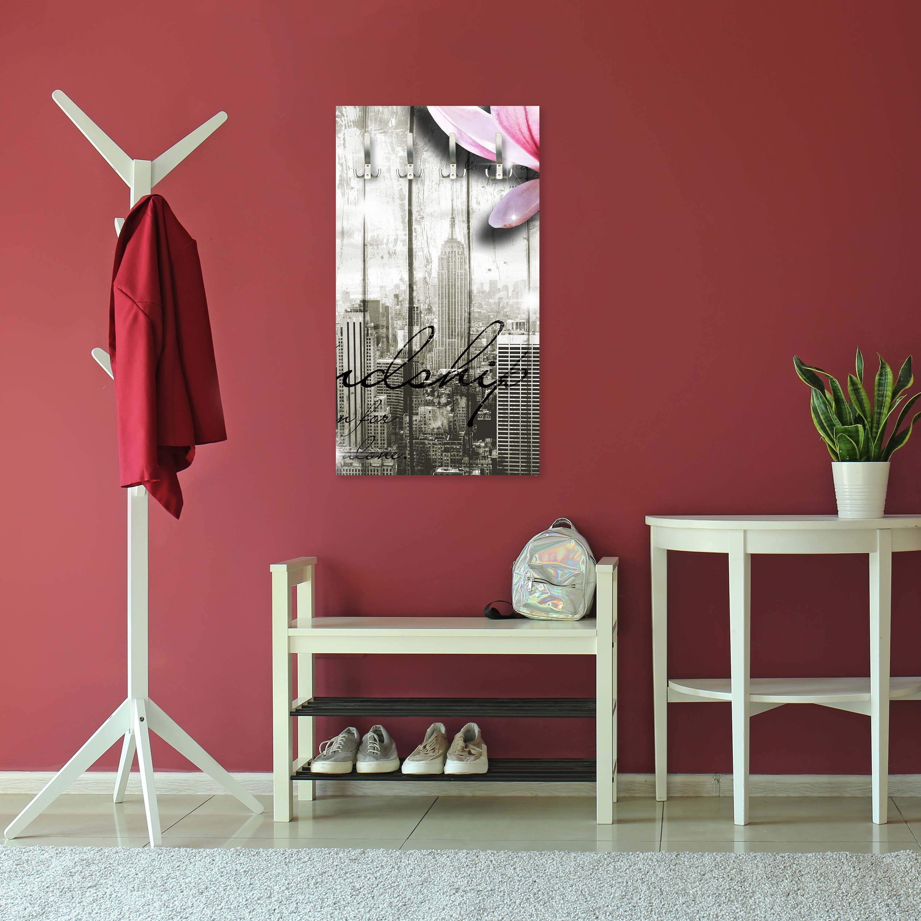 Garderobe Style New York Blüten M0546 entdecken - Bild 5 Garderobe Style New York Blüten M0546 entdecken - Bild 5