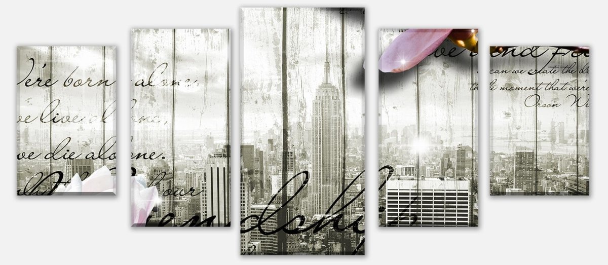 Leinwandbild Mehrteiler Style New York Blüten M0546 entdecken - Bild 1 Leinwandbild Mehrteiler Style New York Blüten M0546 entdecken - Bild 1