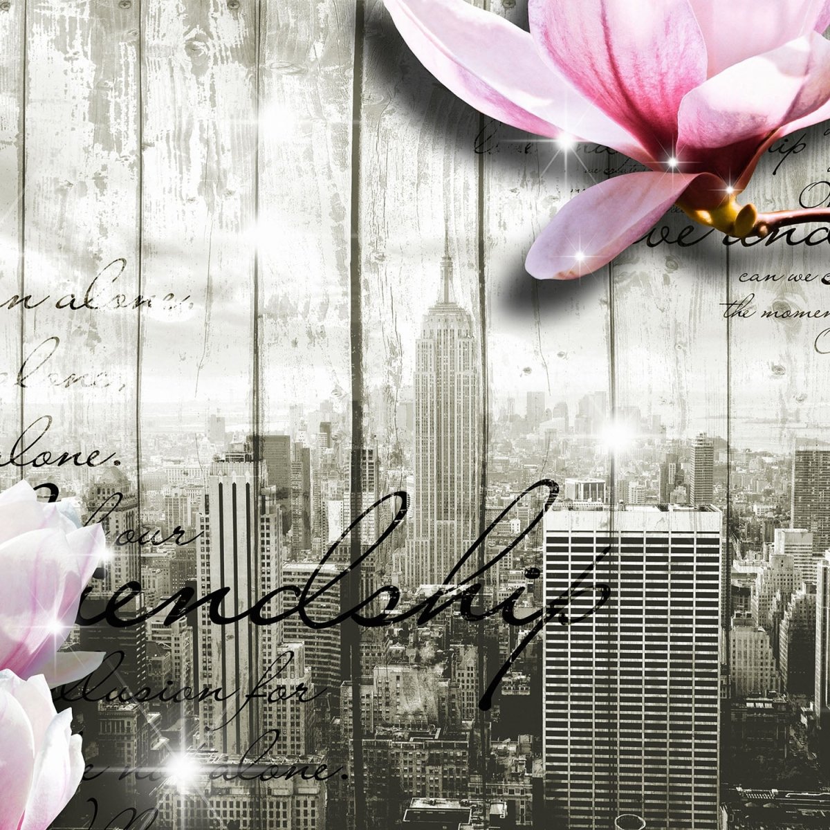 Beistelltisch Style New York Blüten M0546 entdecken - Bild 2 Beistelltisch Style New York Blüten M0546 entdecken - Bild 2