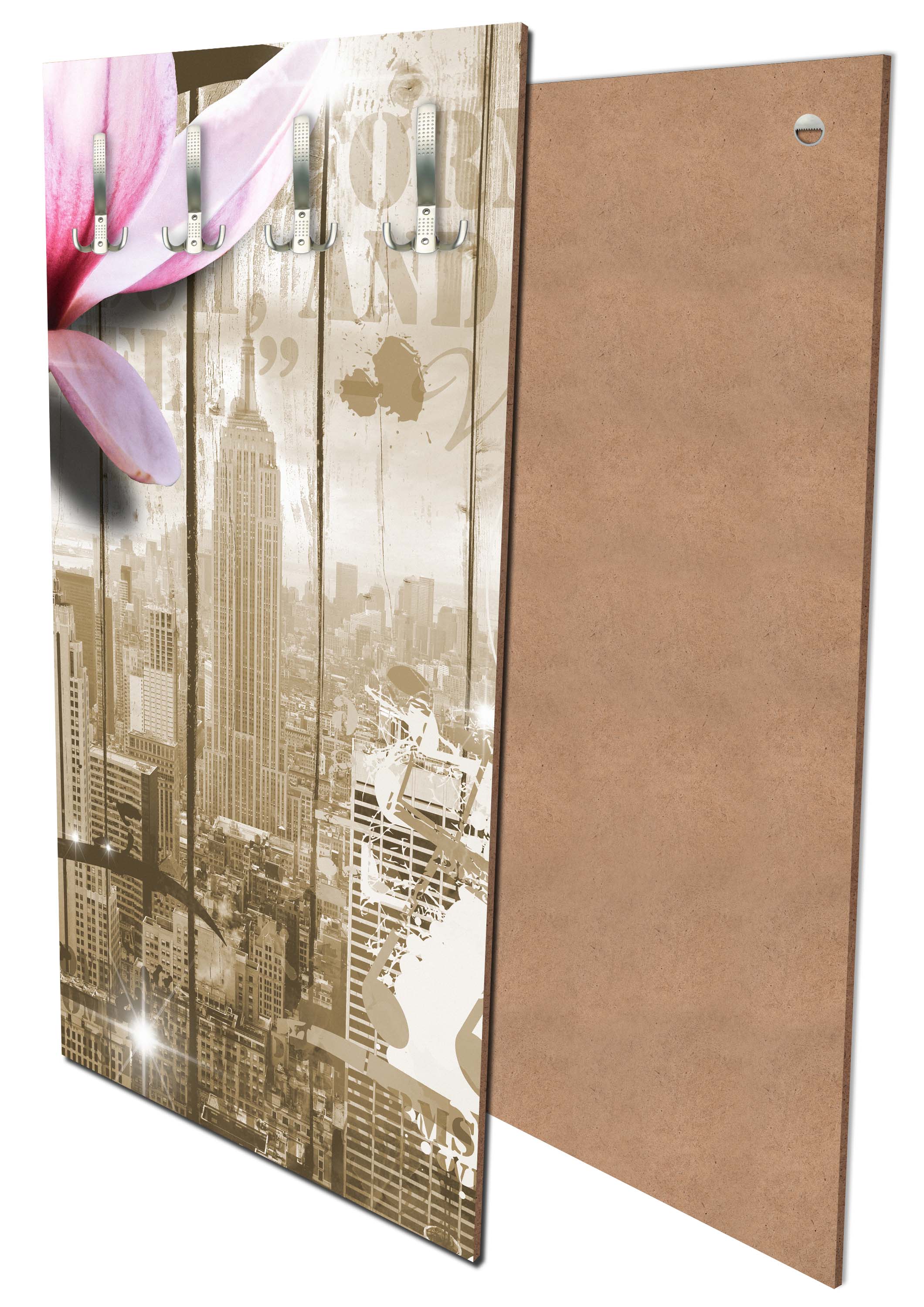 Garderobe Musik Vintage Blüten New York M0548 entdecken - Bild 1 Garderobe Musik Vintage Blüten New York M0548 entdecken - Bild 1