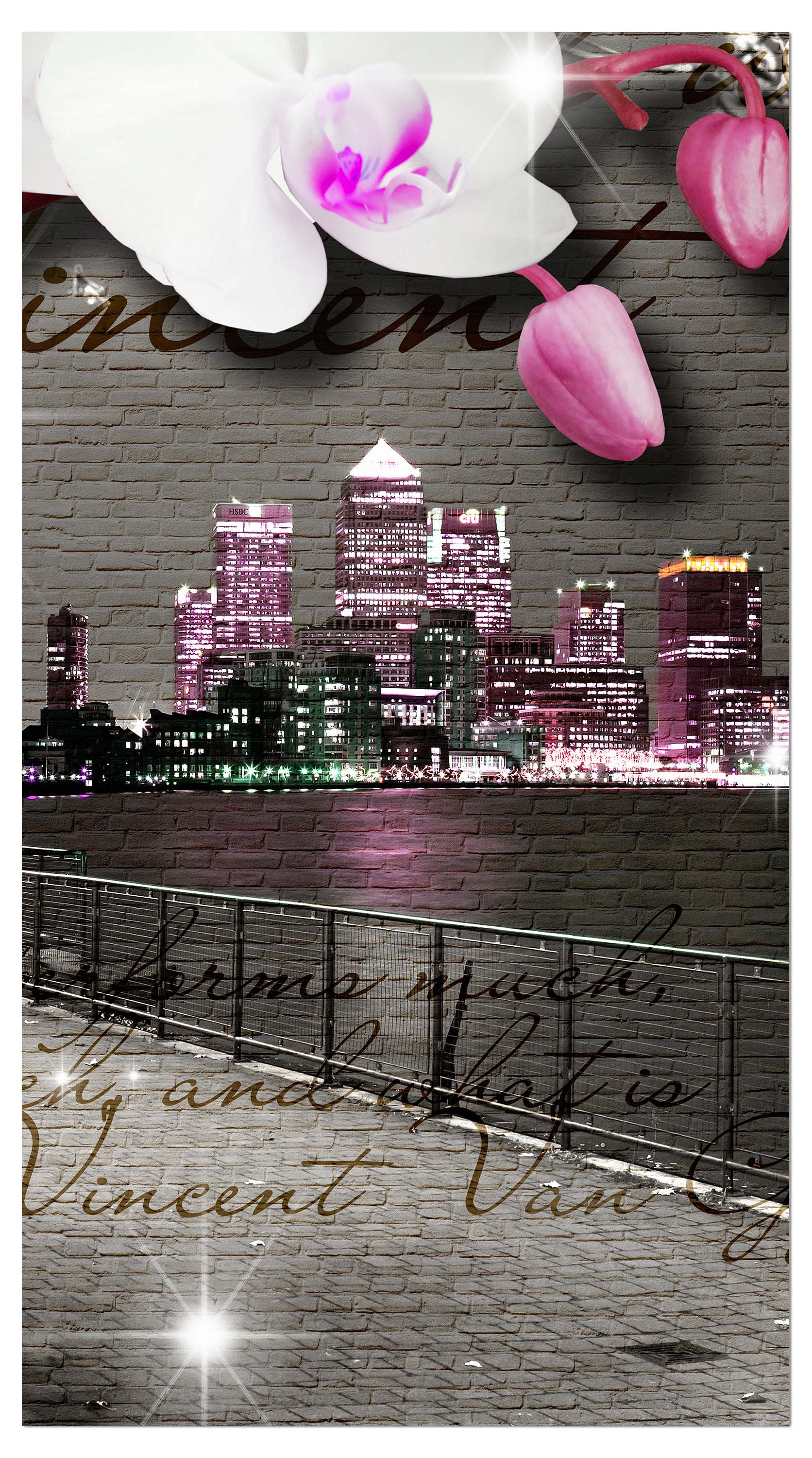 Garderobe Klinker Vintage Blüten Modern M0549 entdecken - Bild 4 Garderobe Klinker Vintage Blüten Modern M0549 entdecken - Bild 4