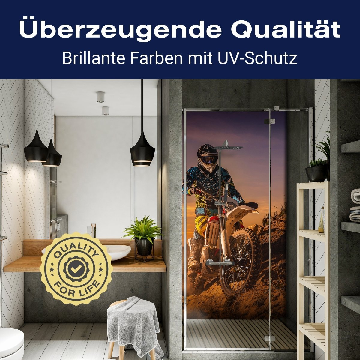 Duschwand Extreme Biker M0556 entdecken - Bild 2 Duschwand Extreme Biker M0556 entdecken - Bild 2