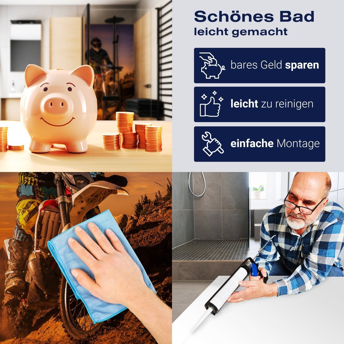 Duschwand Extreme Biker M0556 entdecken - Bild 7 Duschwand Extreme Biker M0556 entdecken - Bild 7