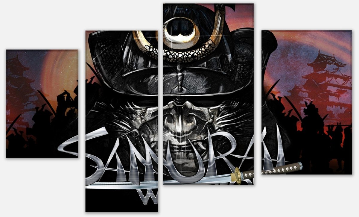 Leinwandbild Mehrteiler Samaurai Warrior M0560 Leinwandbild Mehrteiler Samaurai Warrior M0560