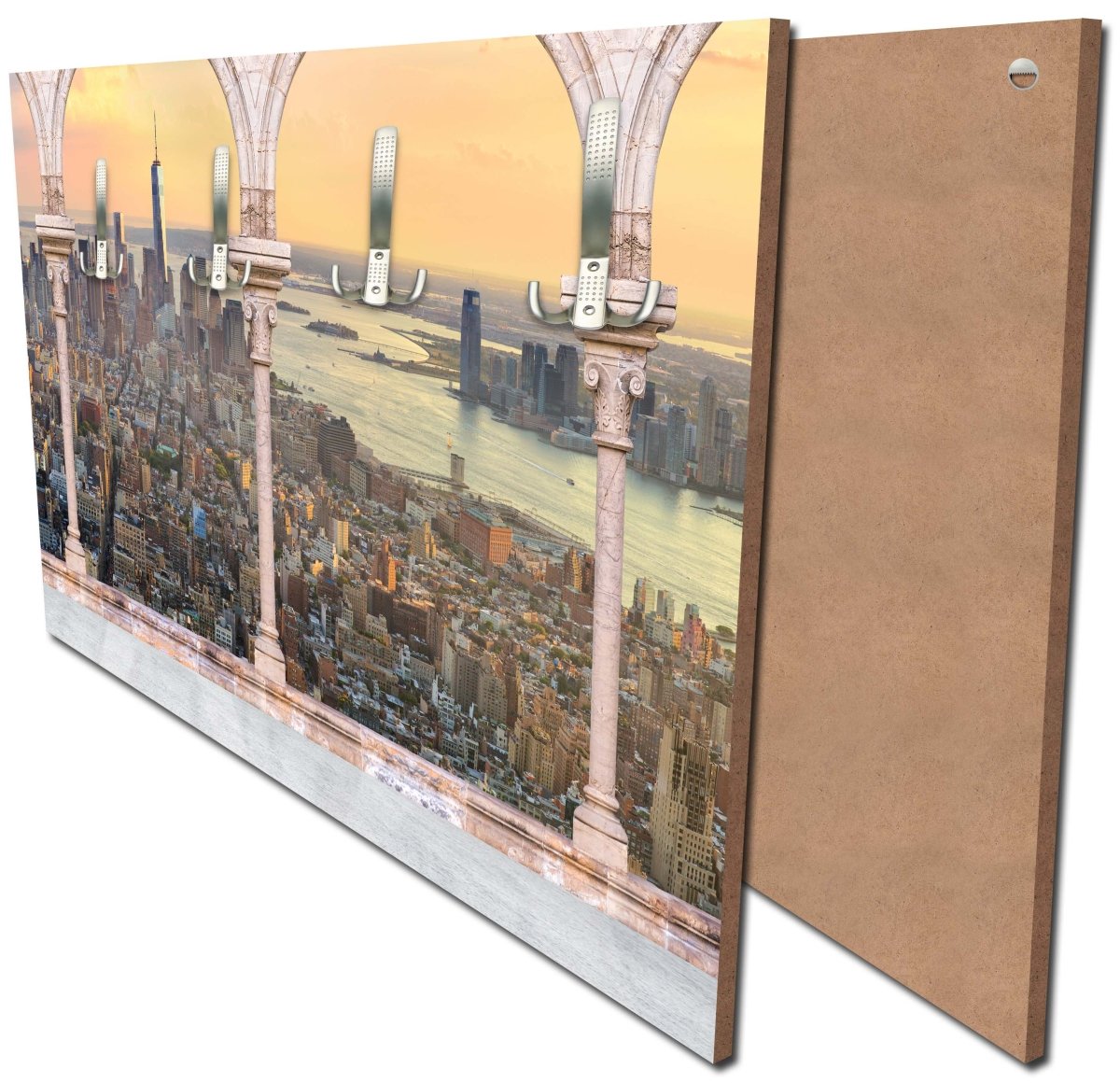 Garderobe Spalten balkon mit aussicht auf Manhattan M0575 Garderobe Spalten balkon mit aussicht auf Manhattan M0575