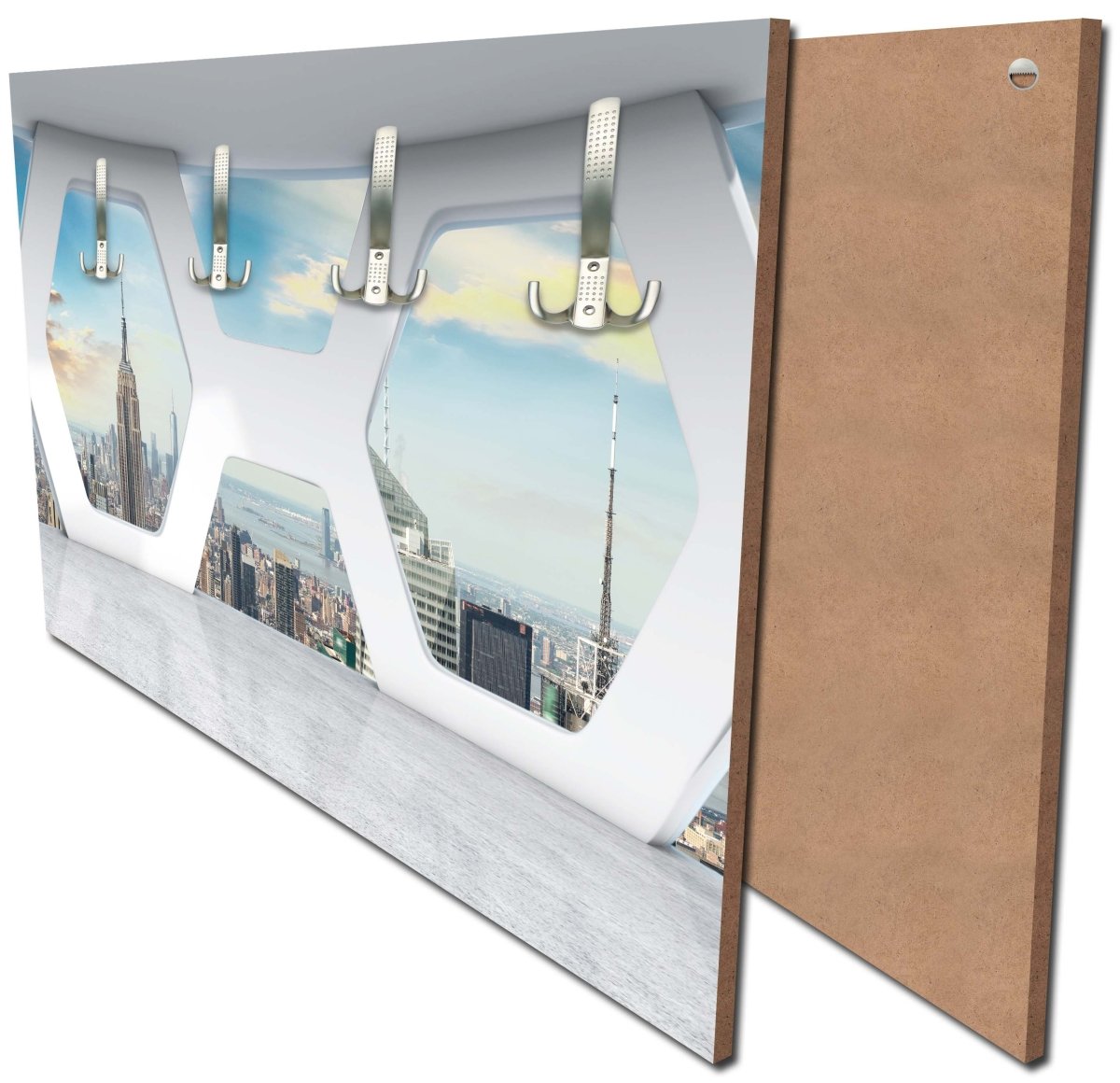 Garderobe Büro mit Blick auf Manhattan M0577 Garderobe Büro mit Blick auf Manhattan M0577