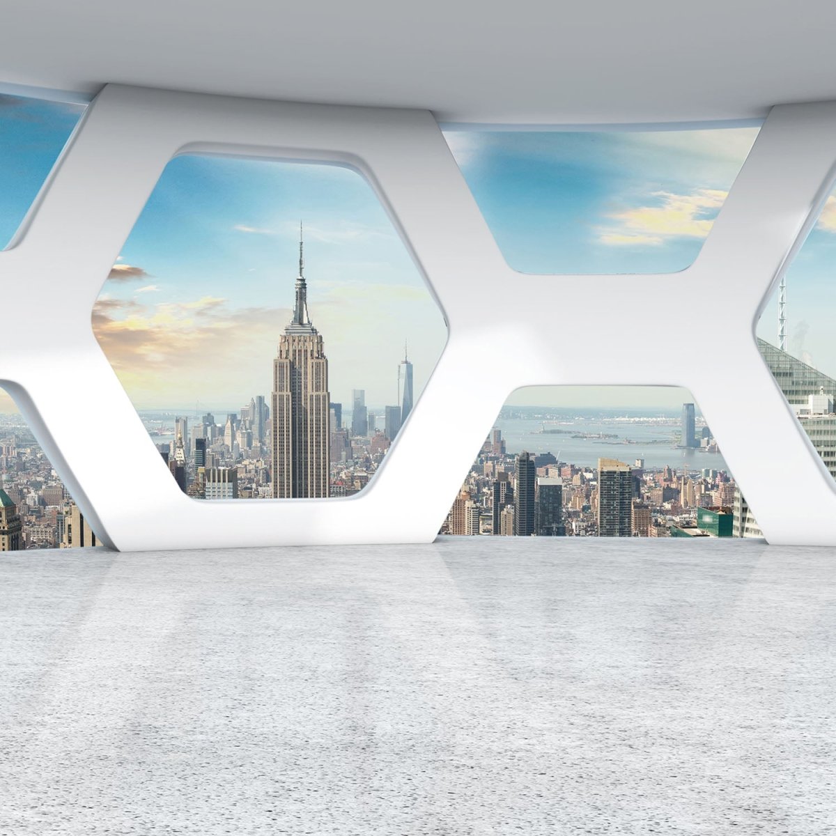 Beistelltisch Büro mit Blick auf Manhattan M0577 entdecken - Bild 2 Beistelltisch Büro mit Blick auf Manhattan M0577 entdecken - Bild 2