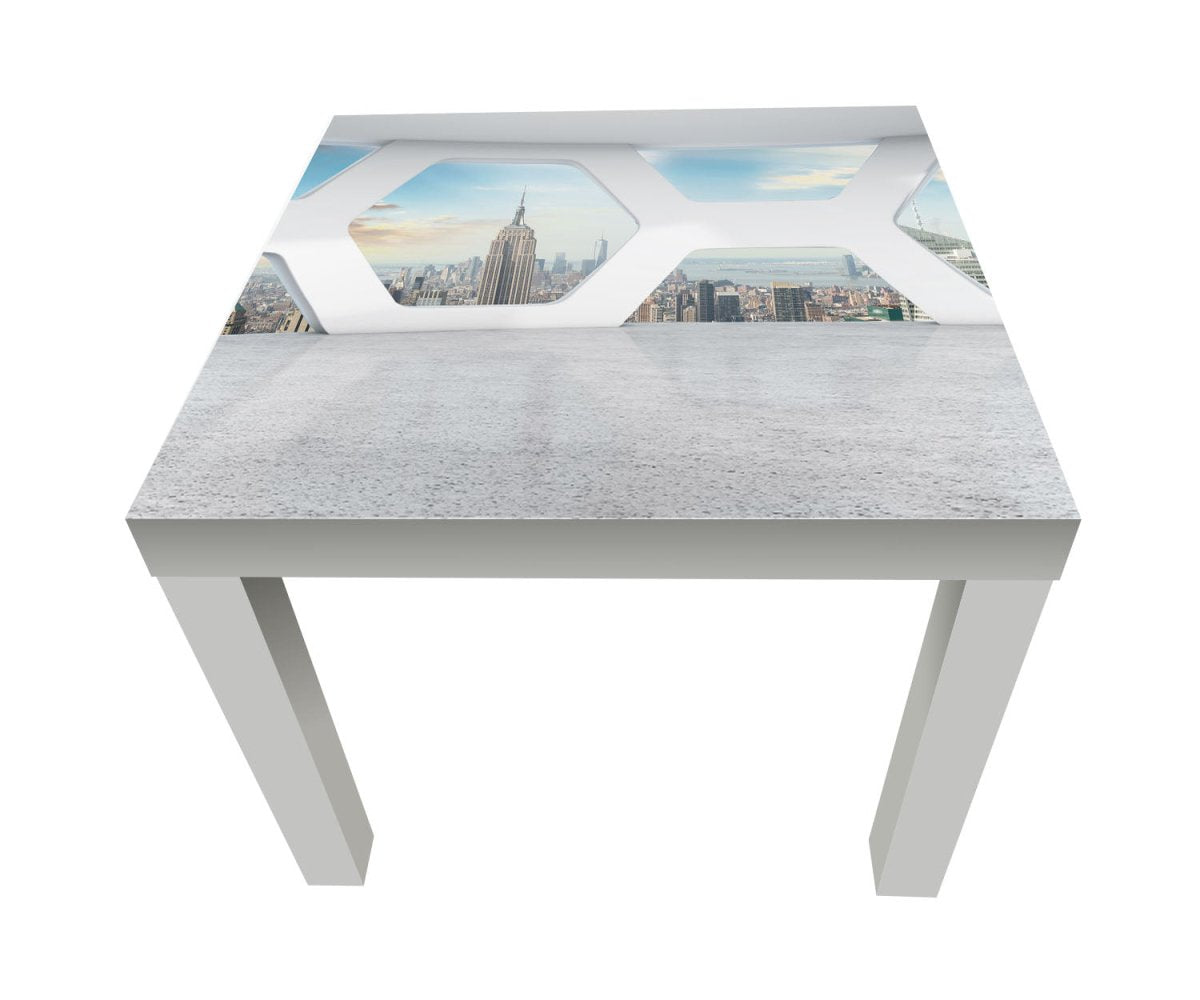 Beistelltisch Büro mit Blick auf Manhattan M0577 entdecken - Bild 1 Beistelltisch Büro mit Blick auf Manhattan M0577 entdecken - Bild 1