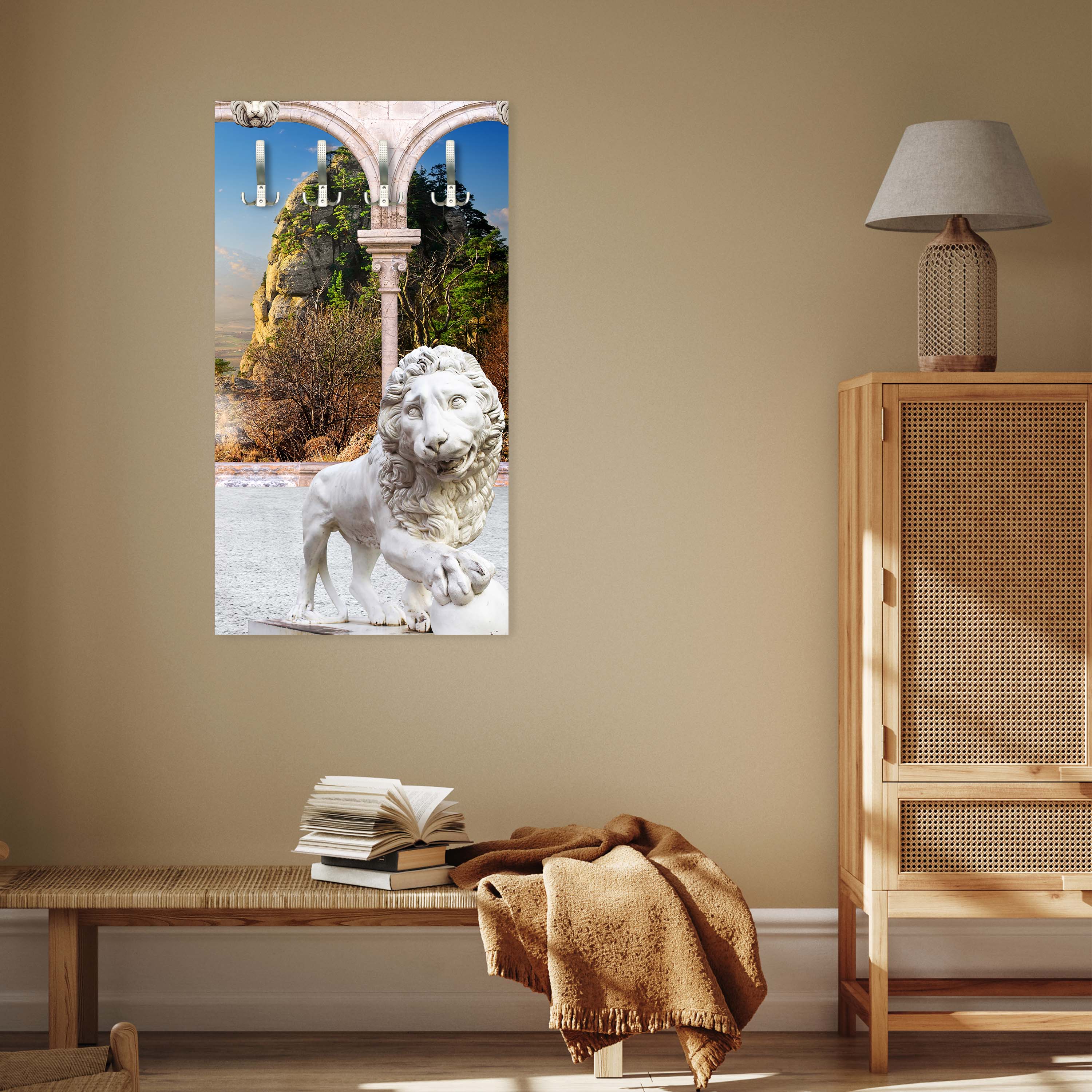 Garderobe Spalten mit Löwen M0578 entdecken - Bild 5 Garderobe Spalten mit Löwen M0578 entdecken - Bild 5