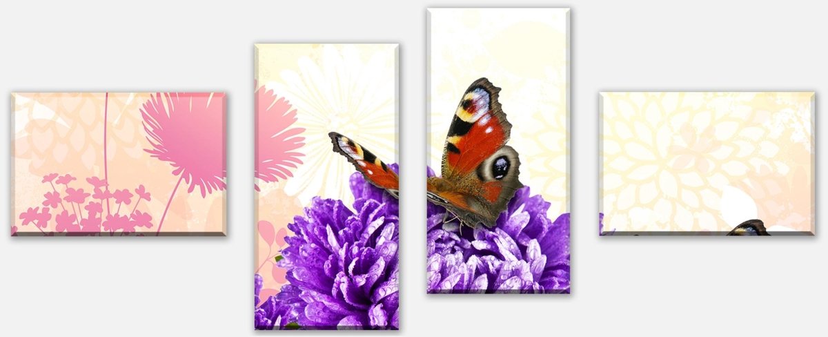Leinwandbild Mehrteiler Schmetterlinge M0579 Leinwandbild Mehrteiler Schmetterlinge M0579