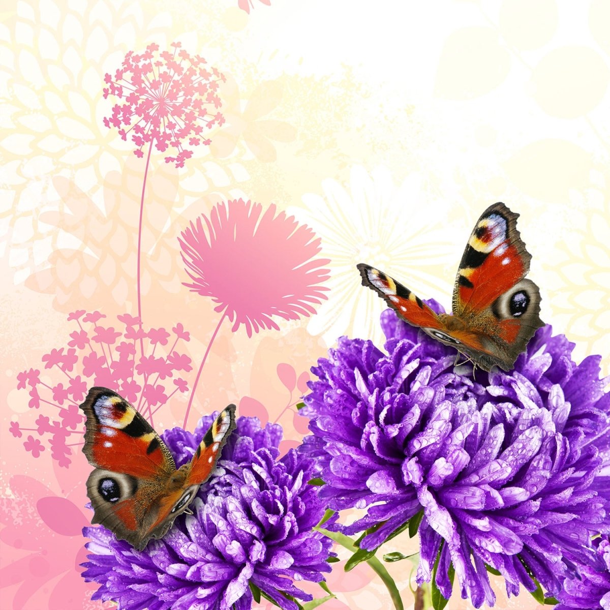 Beistelltisch Schmetterlinge M0579 entdecken - Bild 2 Beistelltisch Schmetterlinge M0579 entdecken - Bild 2