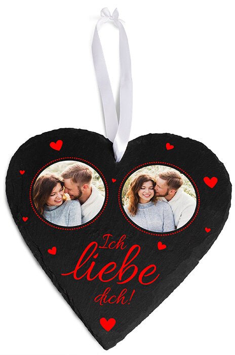 Schieferherz mit 2 Bildern M0584 - Bild 2 Schieferherz mit 2 Bildern M0584 - Bild 2